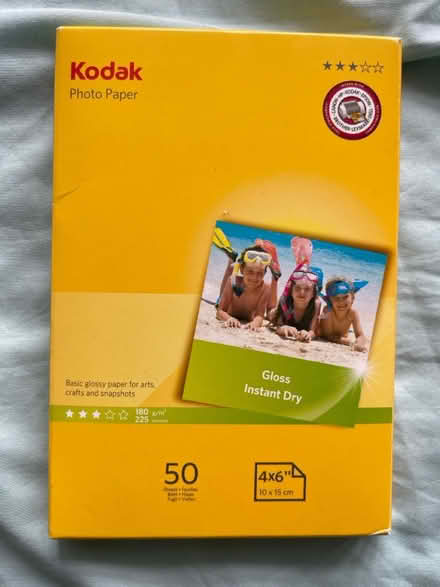 Photo of free Kodak photo paper ( 50 sheets) (ealing W5) #1