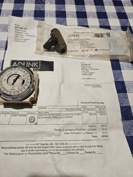 Photo of free ARISTON boiler timer (Drayton OX14) #1