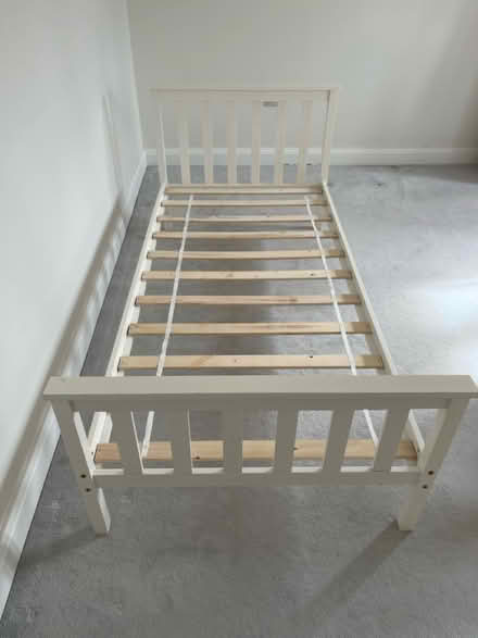 Photo of free White single bed frames x2 (Stoke Hammond MK17) #3