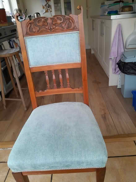Photo of free 4 antique dining chairs (Elworth CW11) #3