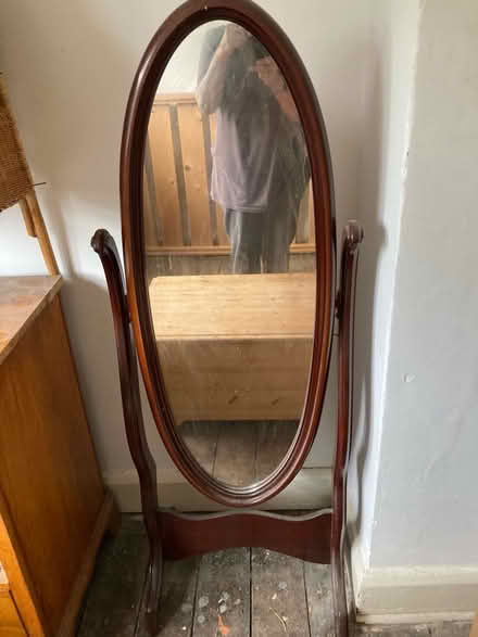 Photo of free Oval mirror on stand (Cricket Road OX4) #2