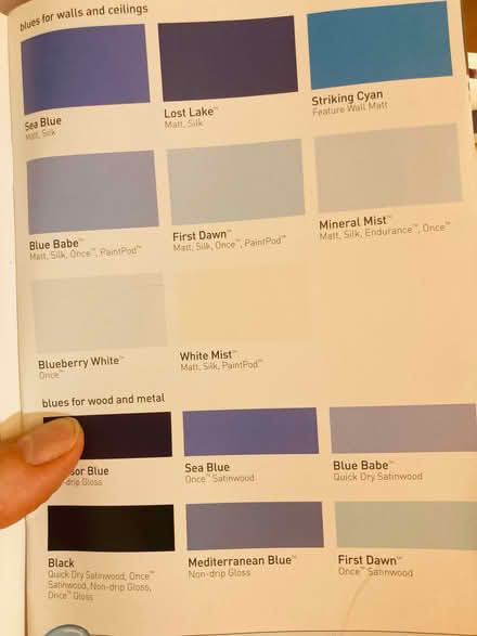 Photo of About 500ml - 1 litre of period blue Matt emulsion (Ifton Heath SY11) #2