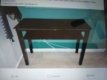 Photo of free Long black side table (Putnoe MK41) #1