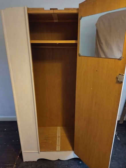 Photo of free White Wooden Wardrobe (SE58JS) #2