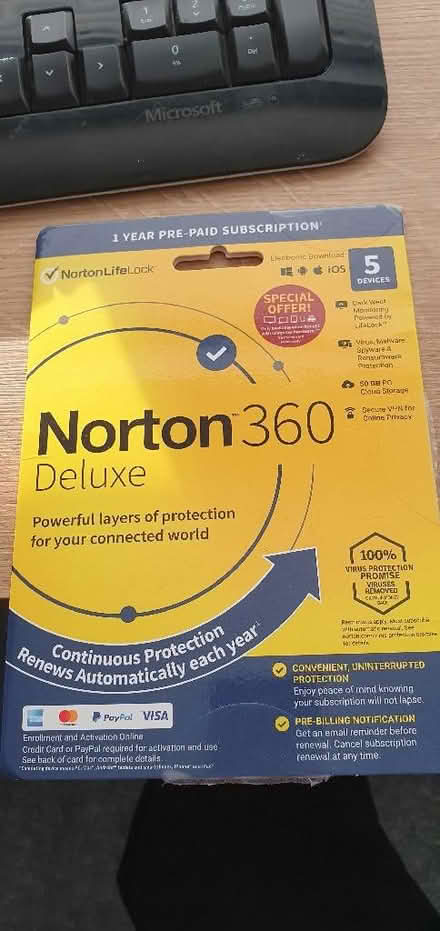 Photo of free Norton 360 antivirus software code (Greenstead CO4) #1