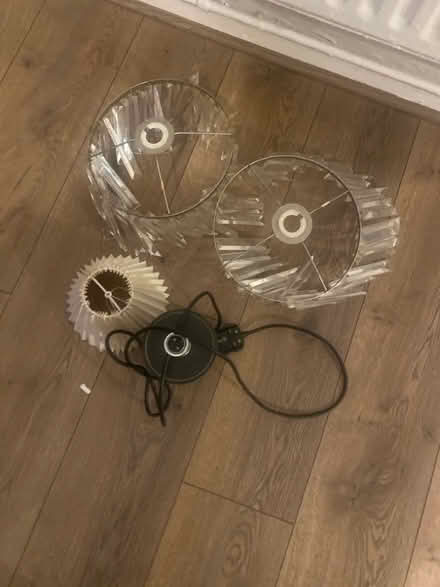 Photo of free Quality very heavy chandelier & table lamp (Whitworth Halls of Residence M14) #1