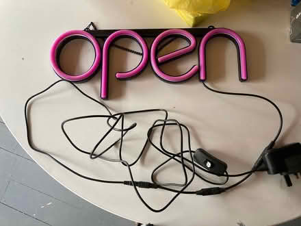 Photo of free Neon OPEN lights sign (CV21 Rugby) #3