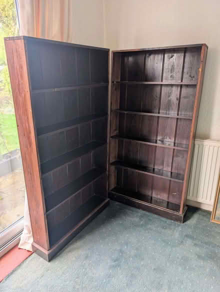 Photo of free Pair of solid wood bookcases (Brockworth GL3) #2