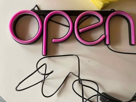 Photo of free Neon OPEN lights sign (CV21 Rugby) #2