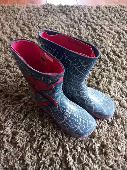 Photo of free Spiderman wellies, size 2 (Wolverley DY11) #1