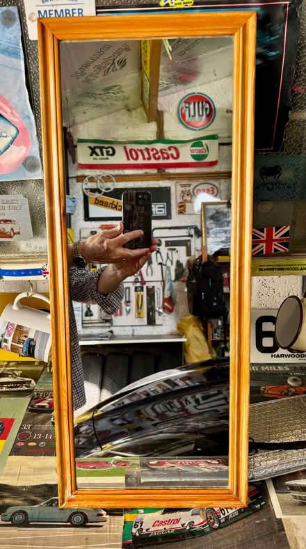 Photo of free Pine framed mirror (Langley Park DH7) #1