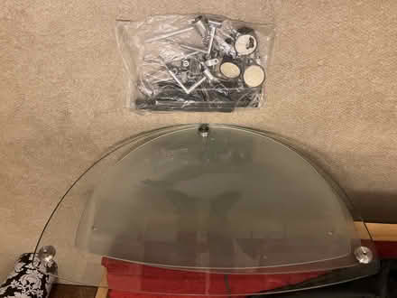 Photo of free Glass and chrome TV stand (Bowness on Windermere LA23) #2