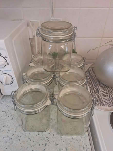 Photo of free 7 kilner jars (Forestgreen) #1