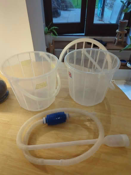 Photo of free X2 plastic buckets x1 water siphon (SE3) #1