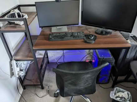 Photo of free Computer desk with built in shelves (SW4) #1