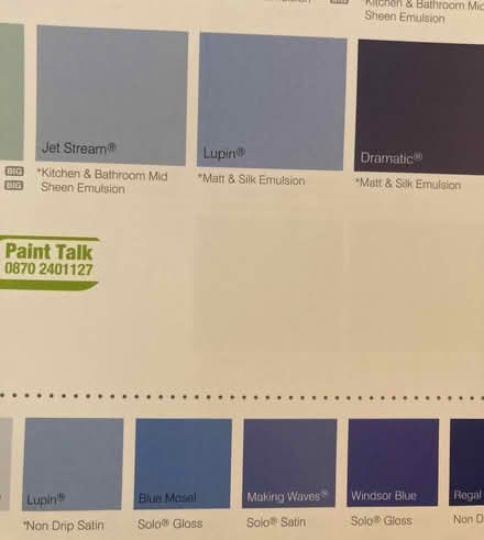 Photo of About 500ml - 1 litre of period blue Matt emulsion (Ifton Heath SY11) #1