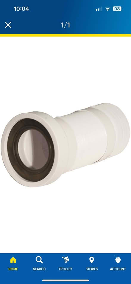 Photo of free Flexible toilet pan connector unused (Weston) #2