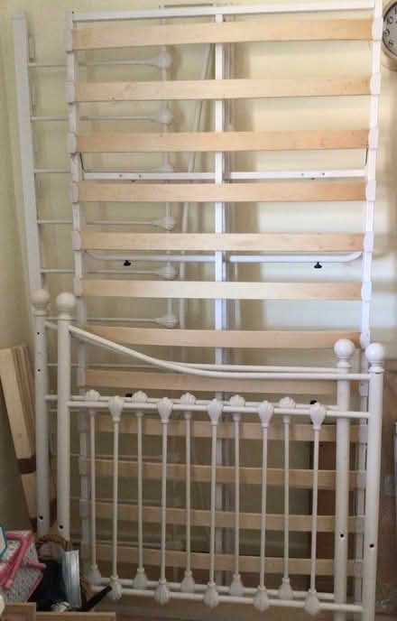 Photo of free White metal day bed (Rustington) #1