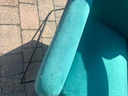 Photo of free Green velvet Dunelm chair (Chessington - KT9) #2