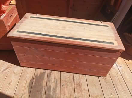 Photo of free 2 wooden homemade storage boxes (Gosport PO13. BRIDGEMARY) #1