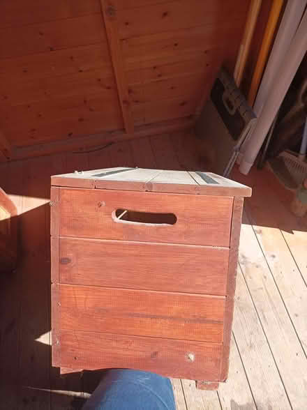 Photo of free 2 wooden homemade storage boxes (Gosport PO13. BRIDGEMARY) #2