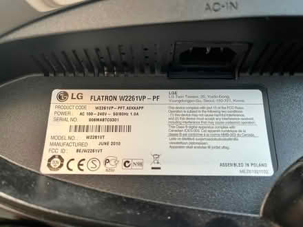 Photo of free LG 21” Monitor (Chislehurst) #3