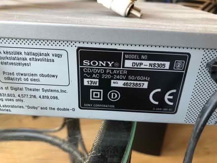 Photo of free DVD player (Sony) (Chelmsford CM2) #3