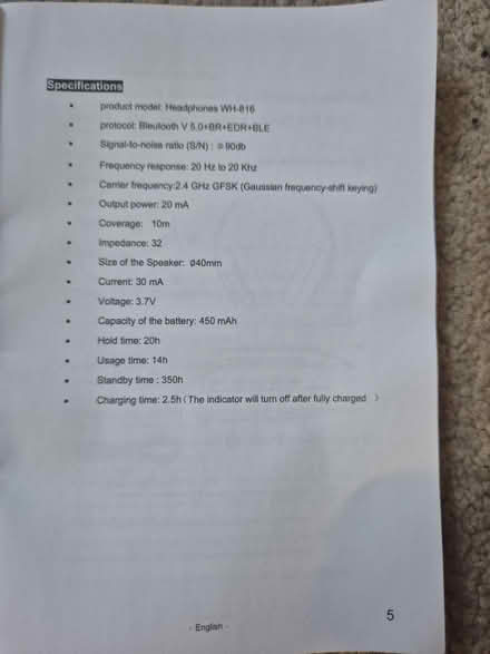 Photo of free Kids wireless Bluetooth headphones (Purley, Surrey) #4