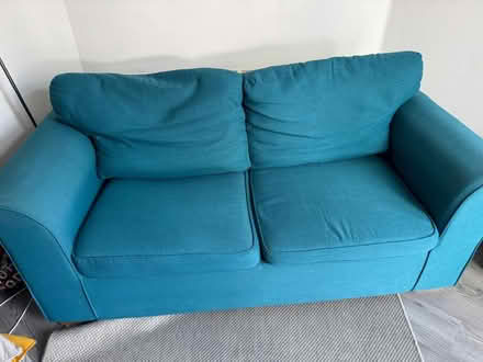 Photo of free 2 seat sofa bed (Ilford E12 6ht) #1