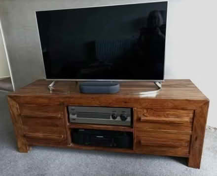 Photo of free Media dark wood unit (Branston DE14) #1