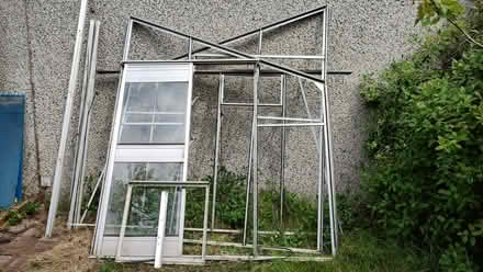 Photo of free Lean-to Greenhouse Glass Aluminium 7'7" x 6' x 8'2" (Barnhill DD5) #3