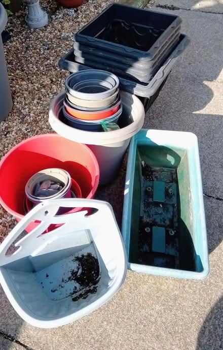 Photo of free Plastic plant pots (Orton Goldhay) #1