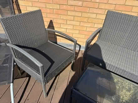 Photo of free 3-seat garden set with glass table (Trumpington) #2