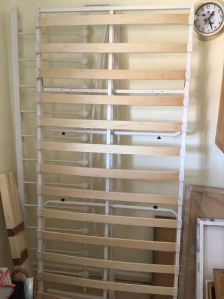 Photo of free White metal day bed (Rustington) #2