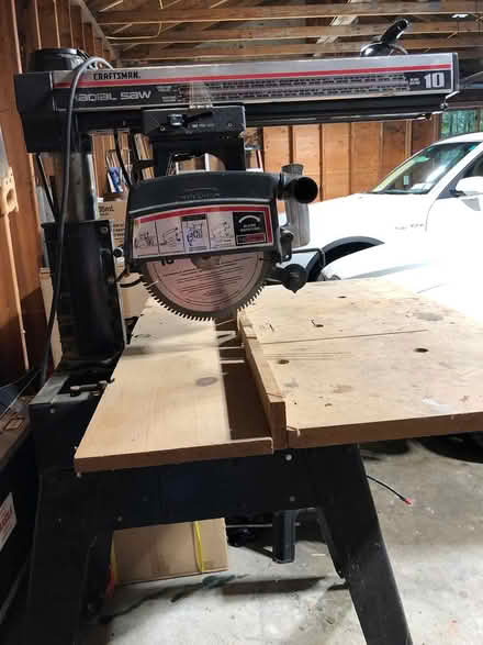 Photo of free Craftsman radial saw with legs (South Salem, New York) #2