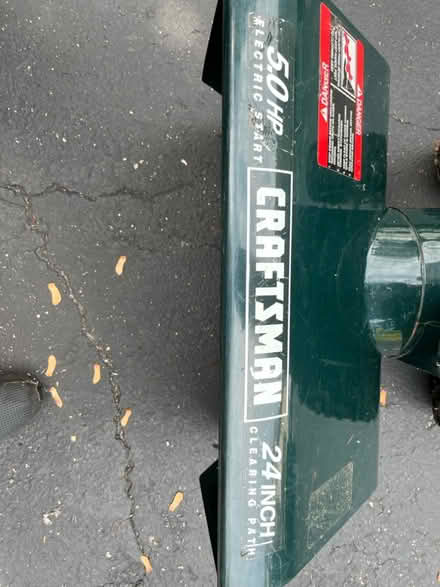 Photo of free Craftsman 5.0 HP 24” Snowblower (Niles) #3