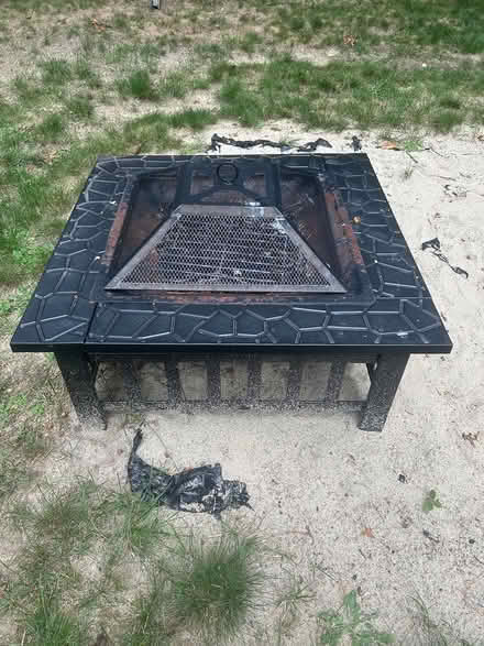 Photo of free 32 in. Square metal fire fit (concord, ma) #1