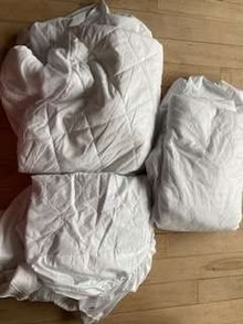 Photo of free PRESTEIGNE: Three UK standard double mattress protectors (Presteigne LD8) #1