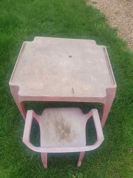 Photo of free Child's Garden Table And Chair (DA1) #1