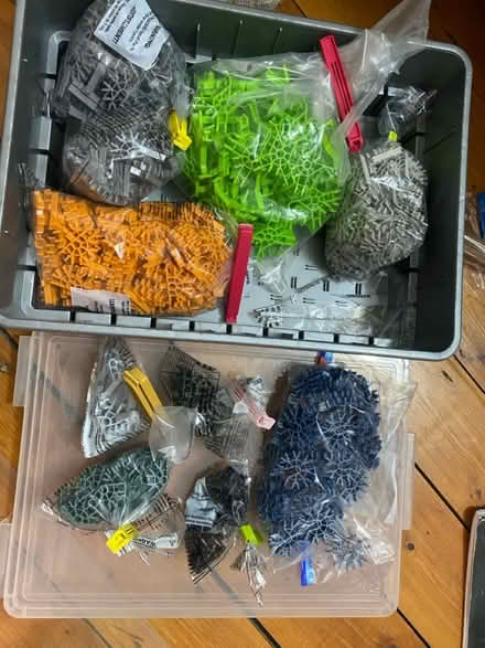 Photo of free K’nex spares plus storage box (Haringey ladder N8) #1