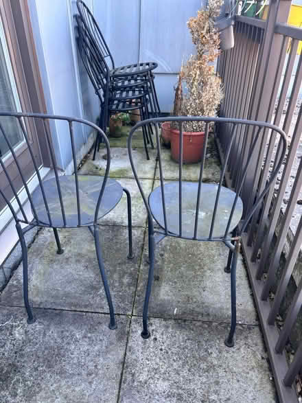 Photo of free 2x outdoor metal chairs (N7 8bw) #2