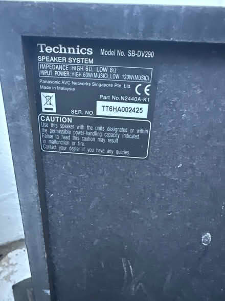 Photo of free Super woofer speaker system (Waverley Road. SE187TJ) #4