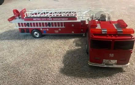 Photo of free Hook and Ladder toy (Somerset, NJ, off DeMott Lane) #1