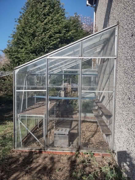 Photo of free Lean-to Greenhouse Glass Aluminium 7'7" x 6' x 8'2" (Barnhill DD5) #2
