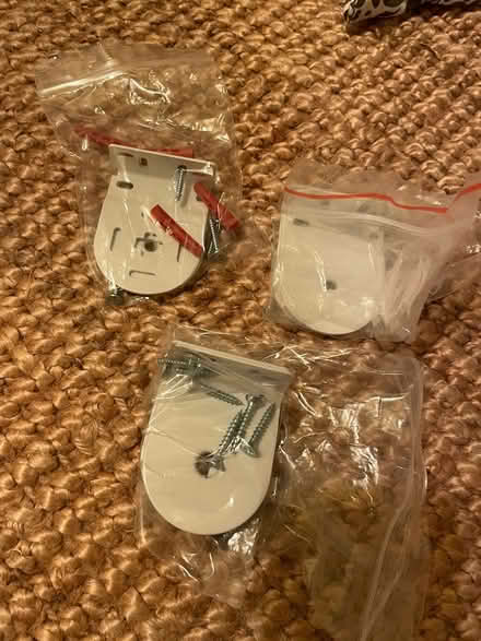 Photo of free 3x metal roller blind ends fixings (West Bridgford NG2) #1