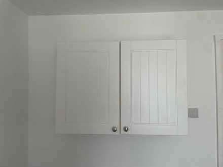 Photo of free White double wall cupboard +fixings (Worthing BN11) #1