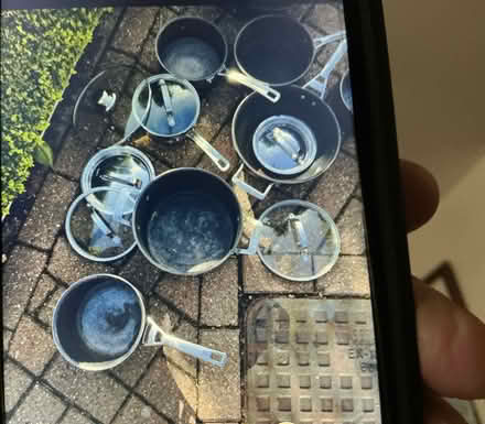 Photo of free Pots and pans and frying pans (Caterham surrey) #1