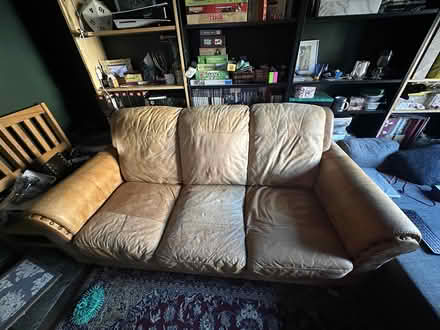 Photo of free Brown 3 seat sofa (NE8) (Gateshead (NE8)) #1