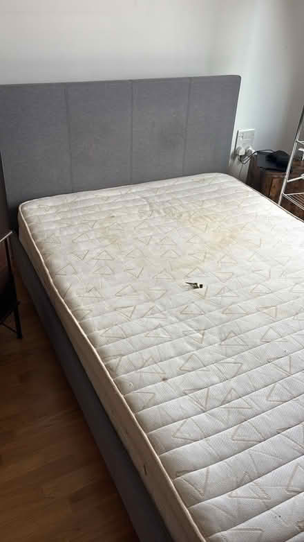 Photo of free Used double bed & mattress (N7 8bw) #1