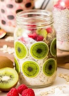 Photo of Quaker Oats jar: kiwi pattern (Hampden Park BN22) #2